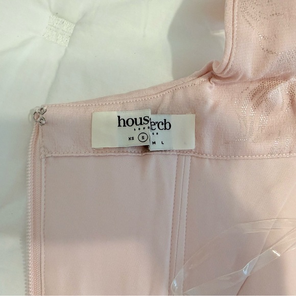 House of CB 'Rafa' pink floral satin longline corset size Small Cup A/C - Picture 5 of 7